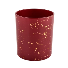 China Red container candle luxury candle Jars glass manufacturer