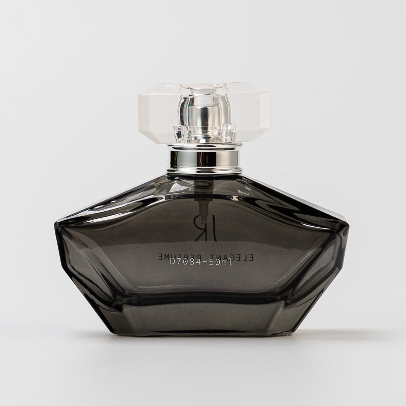 Luxury Unique Style Custom Logo 50ml Perfume Glass Bottle with Luxury Cap