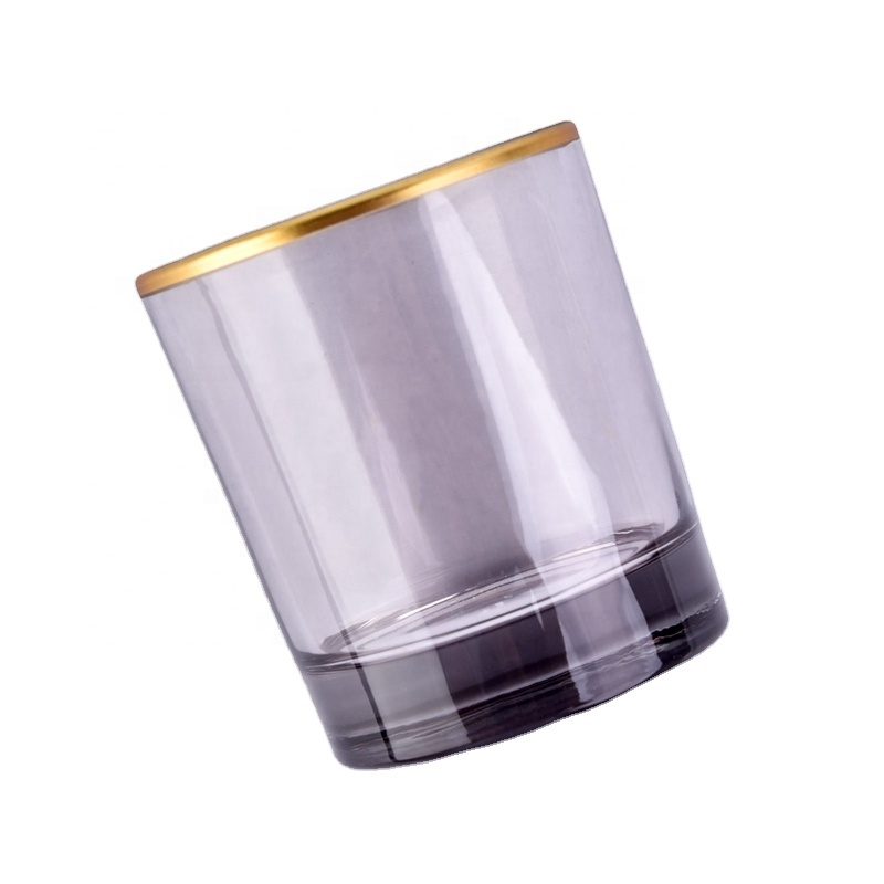 gold rim luxury jars for candle making