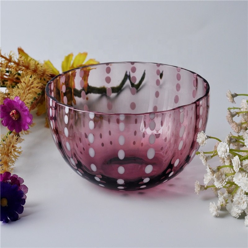 Wholesales customized clear luxury candle glass vessel