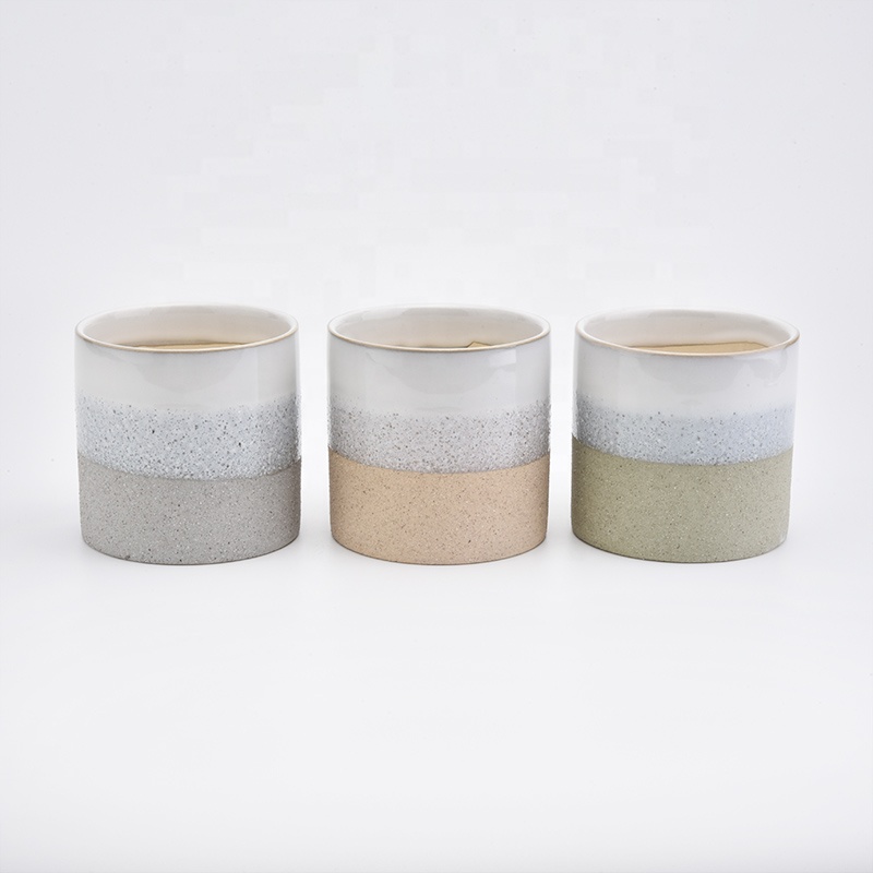 home decor ceramic candle containers