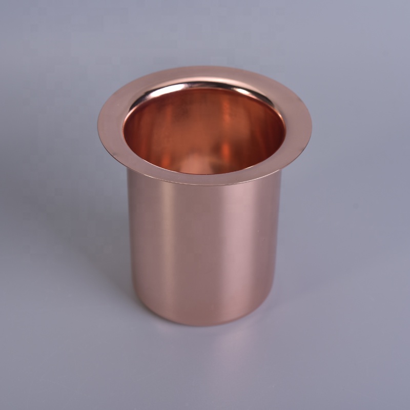 Color custom tall decorative metal candle jar insert 400ml