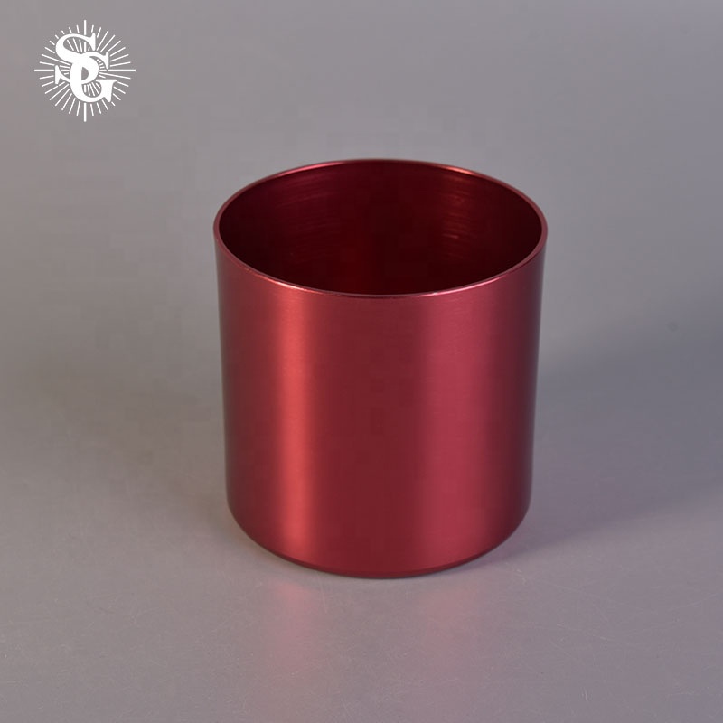 Sunny unique metal candle vessel custom manufacturer