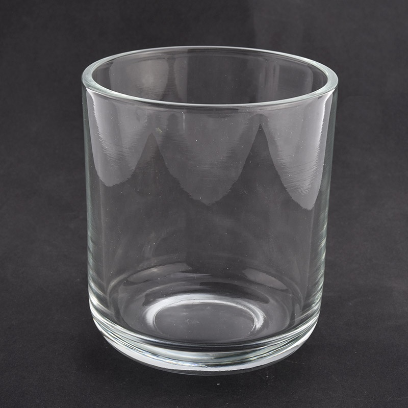 round bottom clear glass candle vessels for wholesale