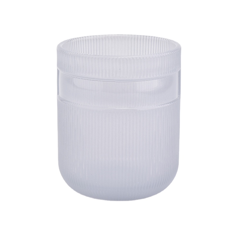 In bulk custom cylinder luxury glass candle jar manufacturer