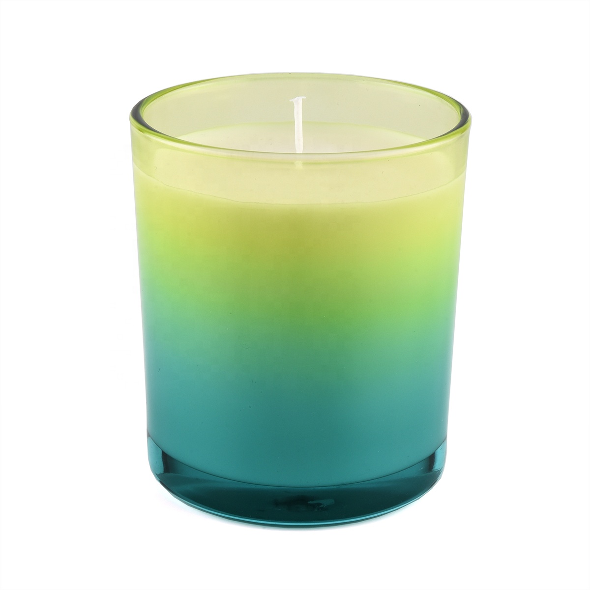 New candle development glass candle jars with gradient color