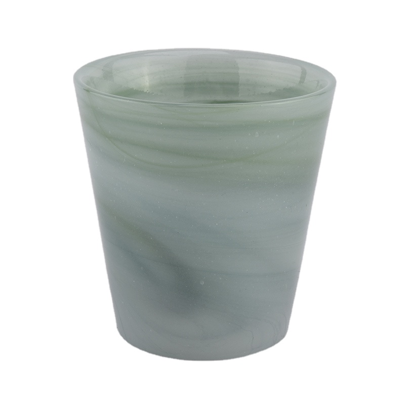 wholesale handmade glass 6 oz candle jar