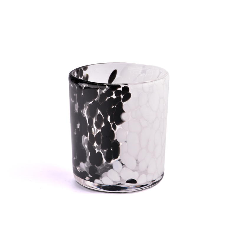 Handmade Spot Leopard glass candle jar wholesale