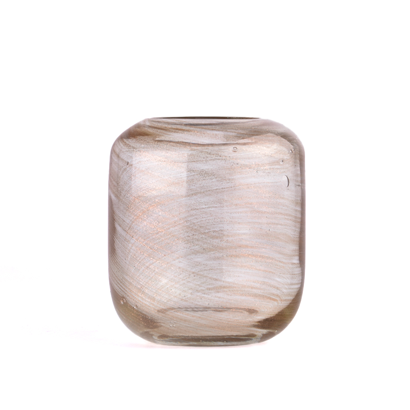 独特的玻璃蜡烛罐 12 盎司玻璃烛台批发