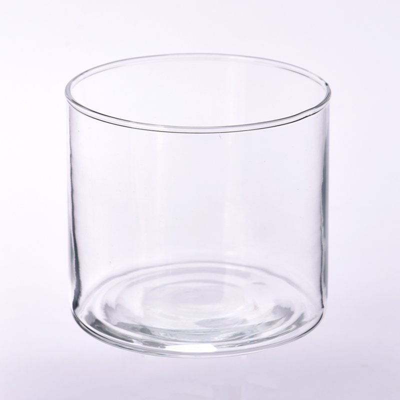 fournisseur de pots de bougies en verre à paroi mince transparente