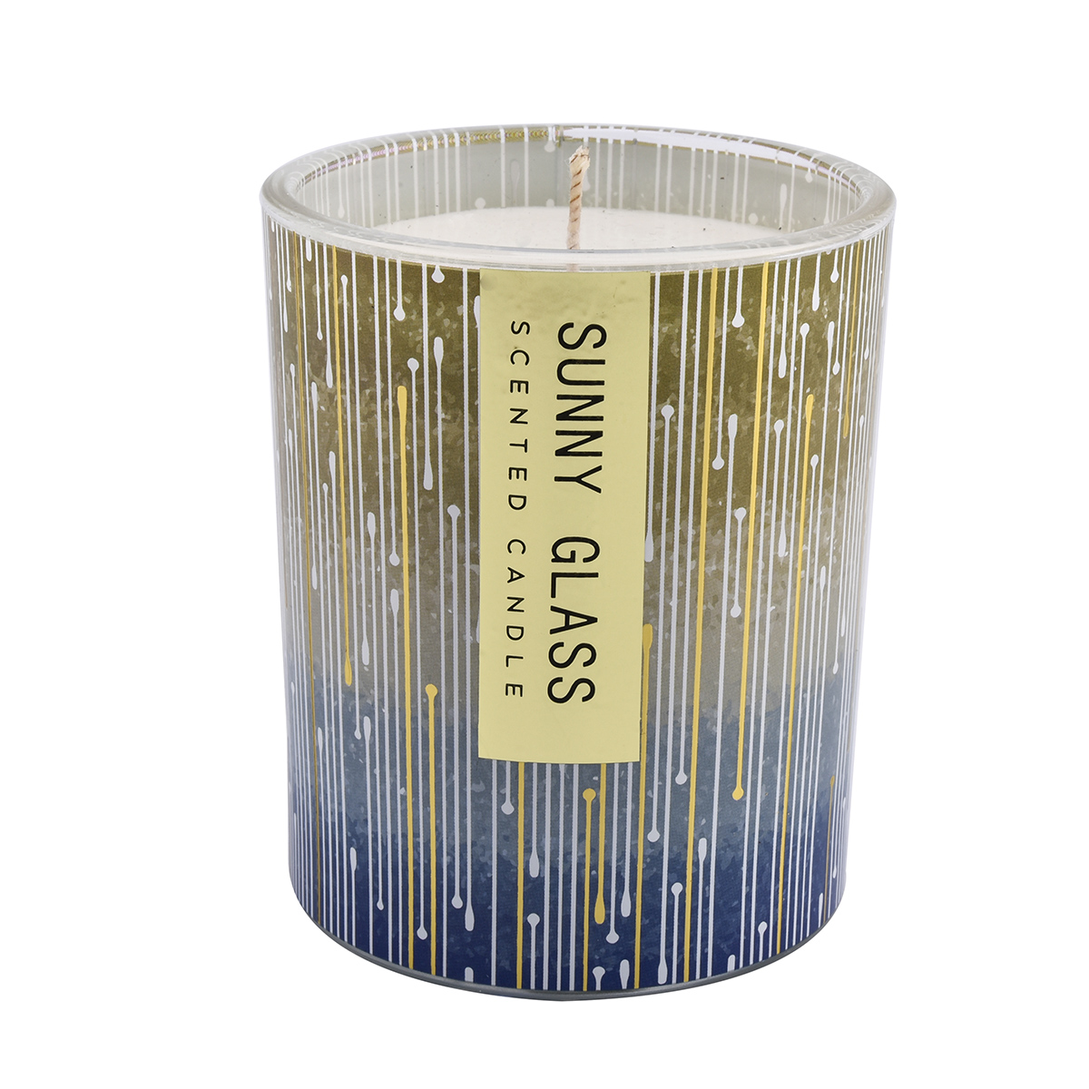 Luxury blue piano with uu patterned paper glass pattern glass candle jar - COPY - d76l1i