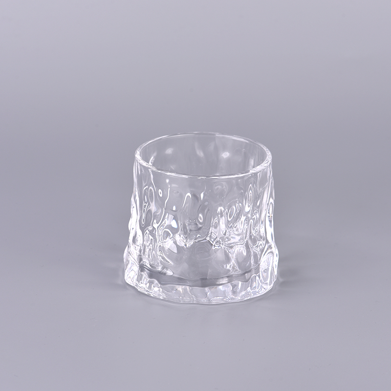 Suplier 300ml Clear glass vessels for candle making in bulk