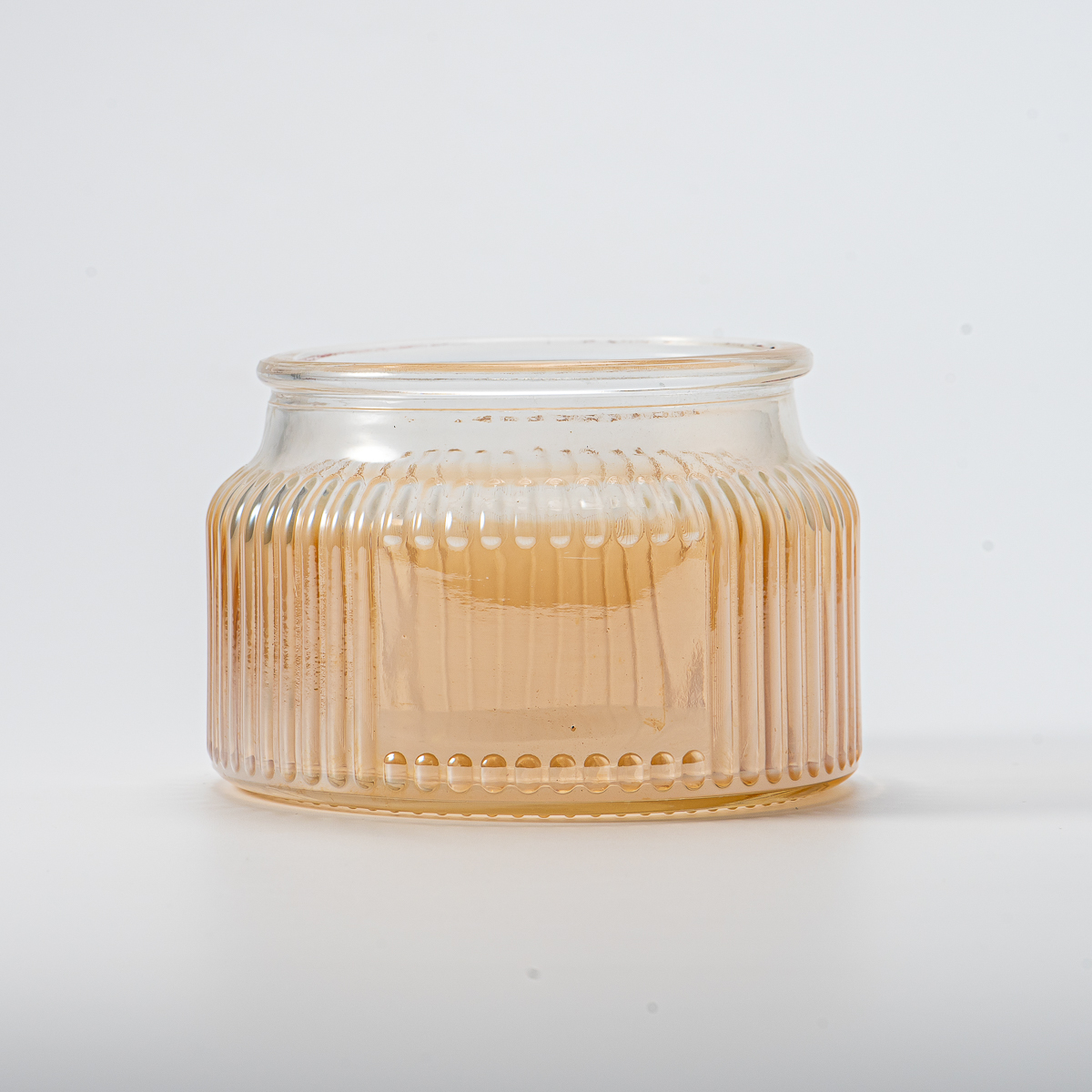 Wholesale lined design gradient color glass jar scented candle vessel glass - COPY - ve8d56