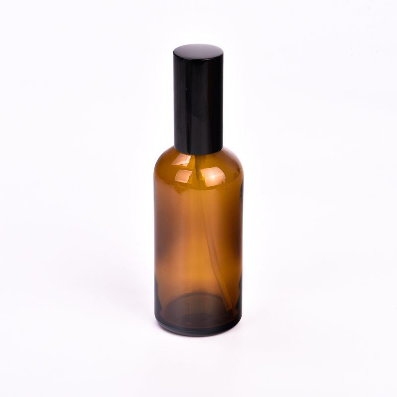 Premium Amber Glass Bottle Custom Logo Aroma Perfume Bottle with Spray-Head