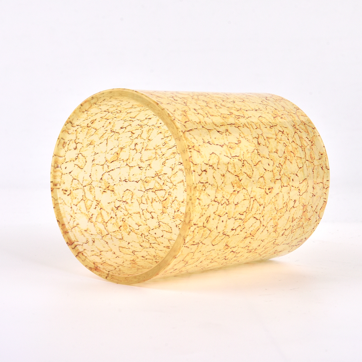 Empty Crack Decor glass candle jars for candle making - COPY - 0vfeqs