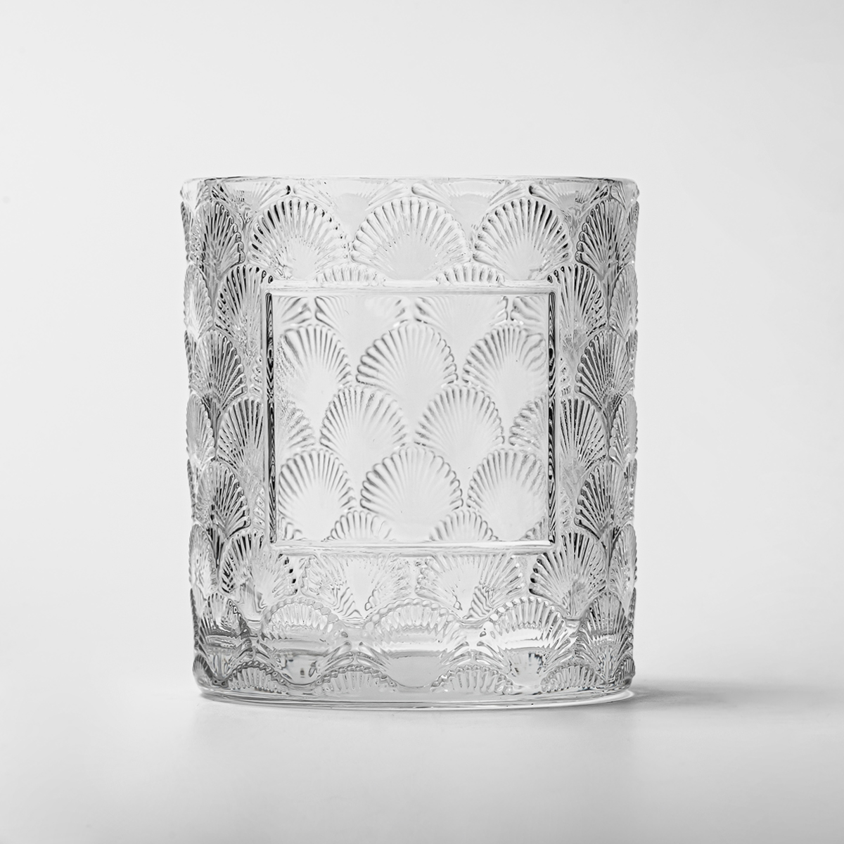 Hurtownia 8 uncji niestandardowa etykieta fantazyjna wytłaczanie Surface Glass Statsel pachnący świeca słoik