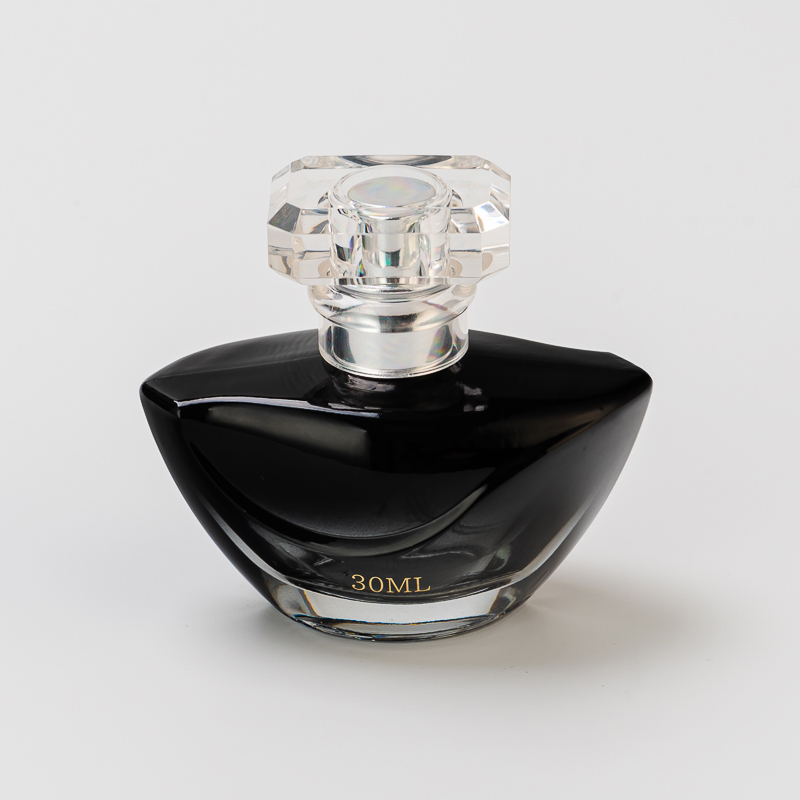 زجاجة عطر زجاجية صغيرة فاخرة بشعار الشاشة الحريرية 30 مل مع غطاء بالجملة