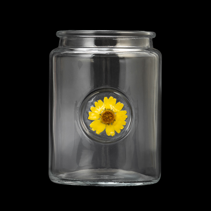 Kreatywny projekt Szklane naczynie 23 uncje Pusty słoik na świece do wyrobu świec