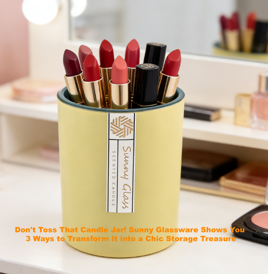 Don't Toss That Candle Jar! Sunny Glassware Shows You 3 Ways to Transform It into a Chic Storage Treasure Don't Toss That Candle Jar! Sunny Glassware Shows You 3 Ways to Transform It into a Chic Storage Treasure