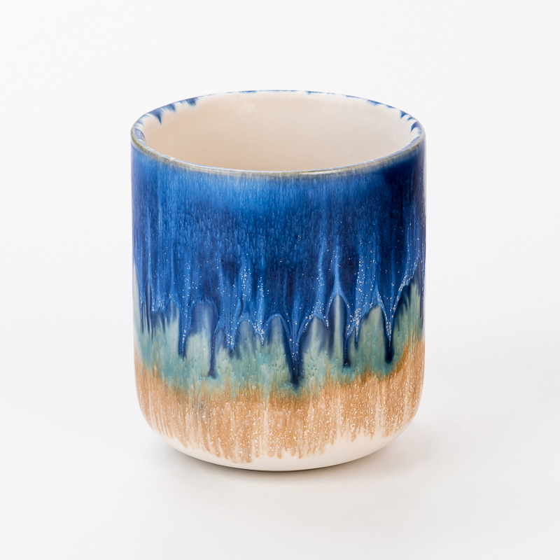 New Arrival Colorful 425ml Ceramic Candle Vessel Candle Jar Supplying