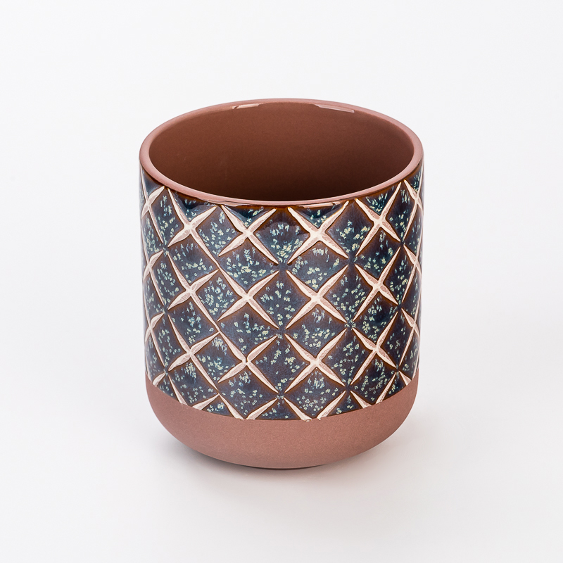 Dostosowany, unikalny, luksusowy, pusty ceramiczny pojemnik na świece