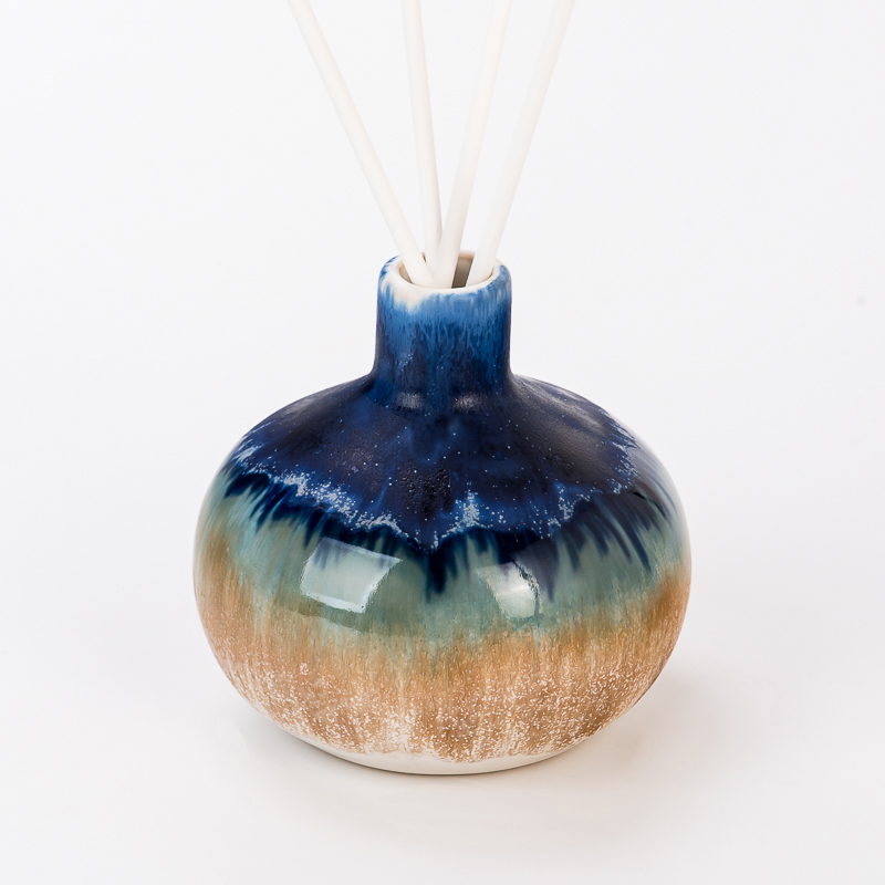 Fornecimento cerâmico vitrificado colorido elegante da garrafa de Reed Diffuser da garrafa cerâmica