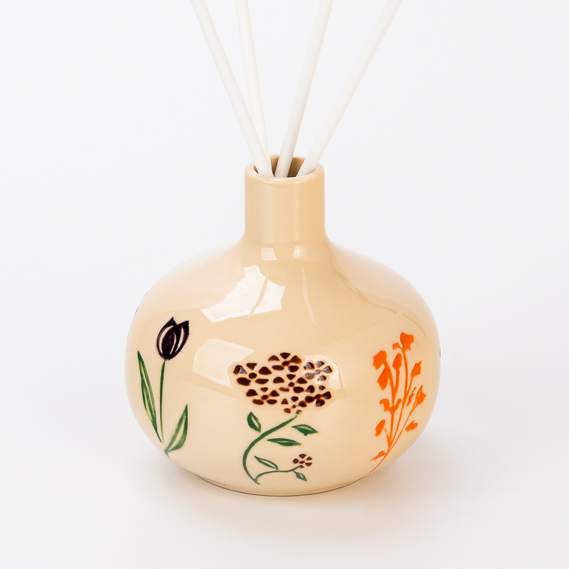 Garrafa vazia elegante do difusor de Reed cerâmico vitrificado para a fragrância home