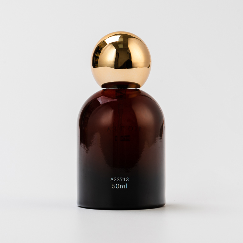 High-End Dark Blue Customize Logo Glass 30ml Perfume Bottle with Unique Lid - COPY - 66kf78