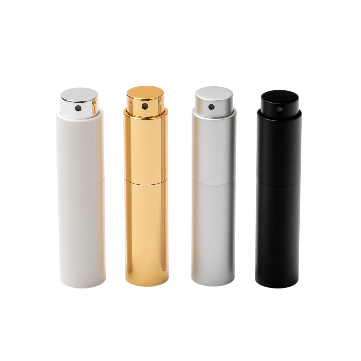 Supplier Travel Perfume Mini Bottle 5ml Luxury Aluminum Bottom Refillable Perfume Sprayer