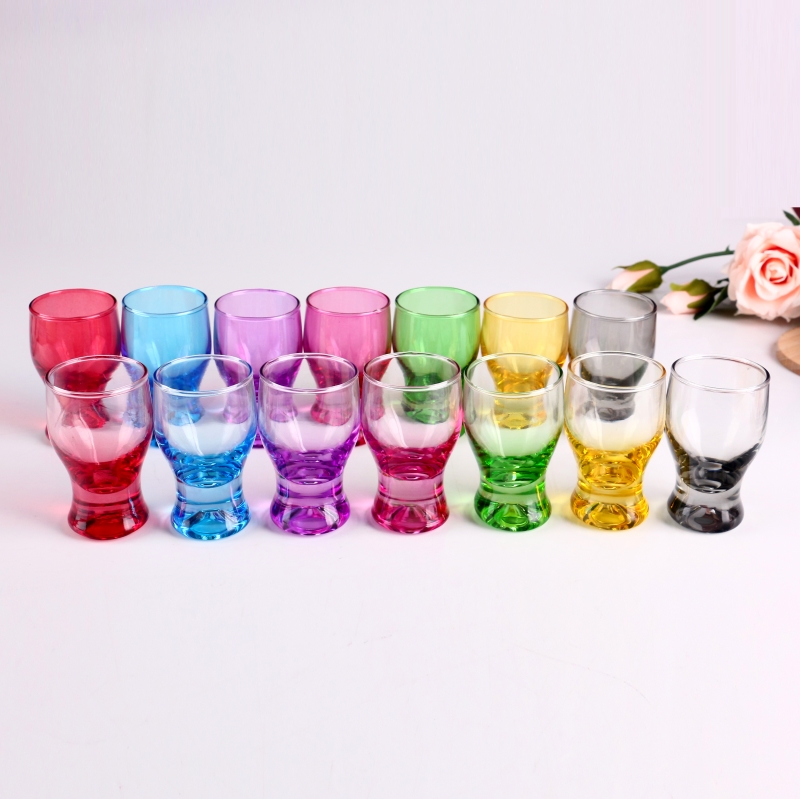 Wholesale Personalized Promotional 2oz Custom color Print tequila shot glass set of 6 in stock