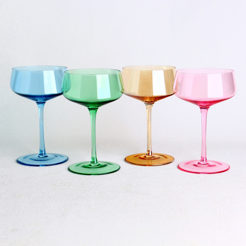 Copias de cócteles de color Juego de 4 multicolor para agrio