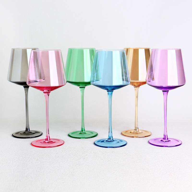 Casas de vinos de 6 colores con paquete de caja de regalo