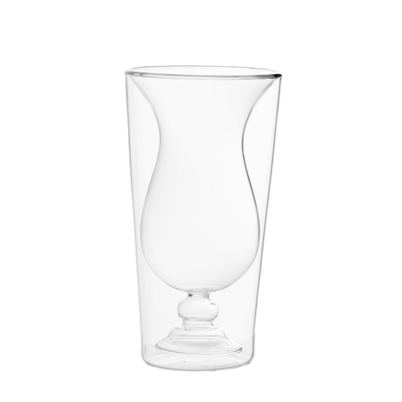 250ml 8.5oz Insulated glass double wall latte glass tumbler for coffee