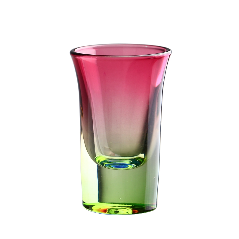 Custom Logo Printed Flared Tinted Shot Glass with Heavy Bottom