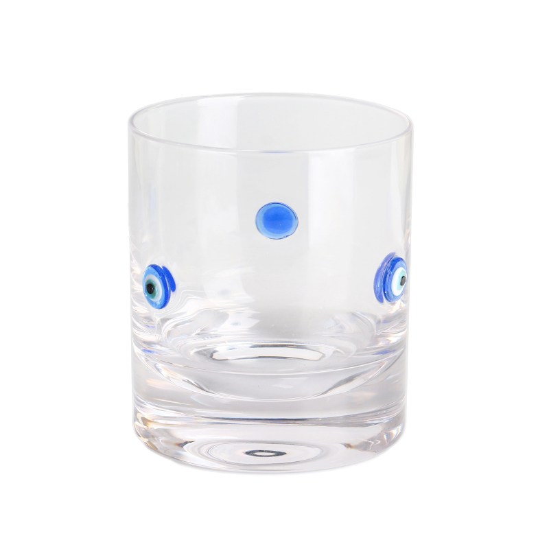 Customized Luxury crystal old fashioned with inlay design round square whiskey glass tumblers for Christmas gift