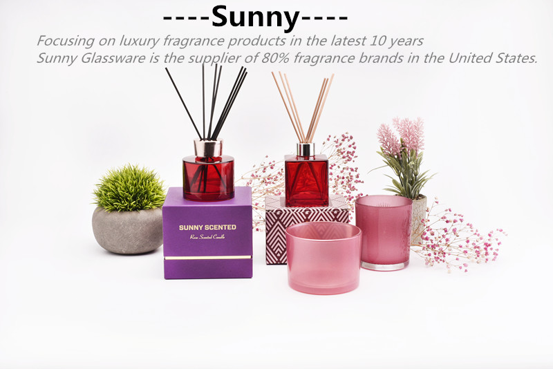 Luxury 160ml customized color vertical glass candle jar for wholesale