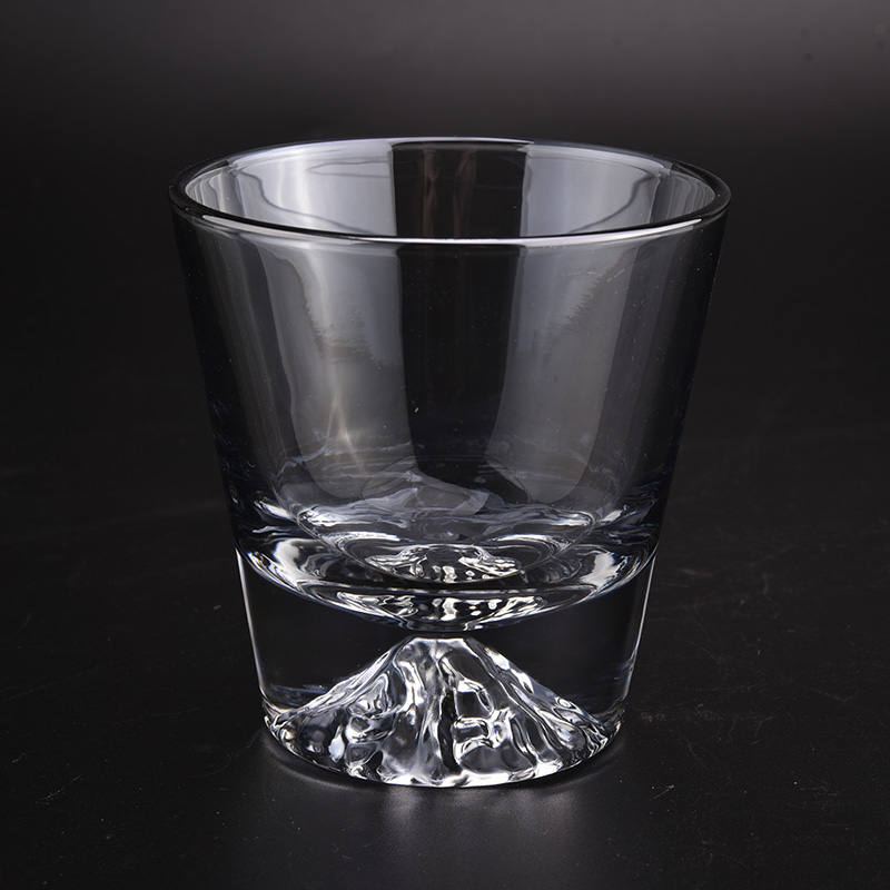 خاص جرة شمعة الزجاج الفاخرة على شكل جبل من Sunny Glassware