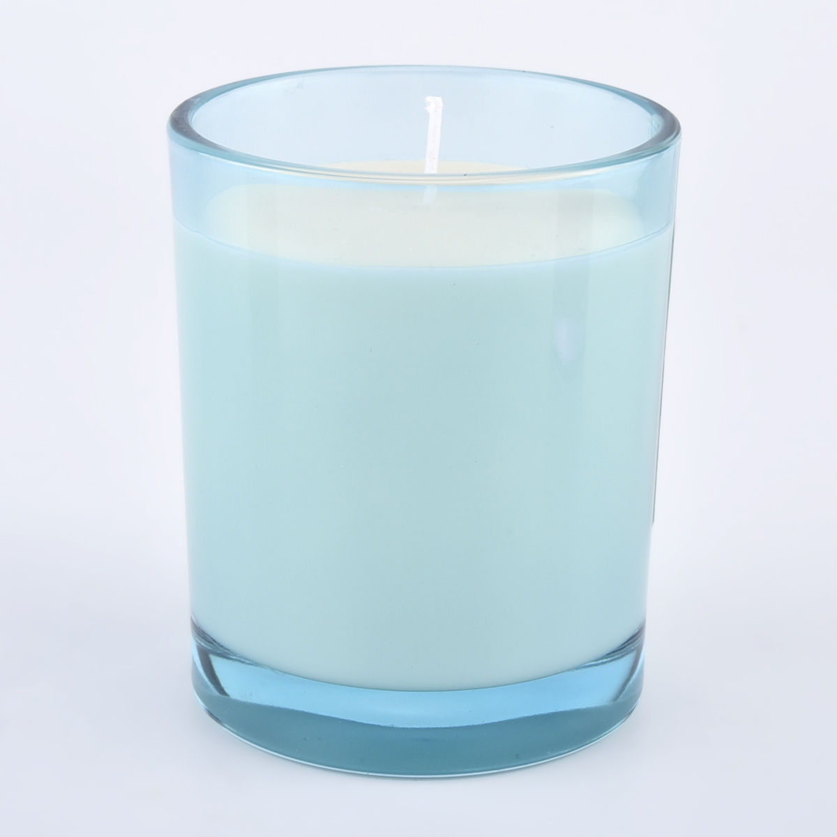 8 oz glass candle holders external painting