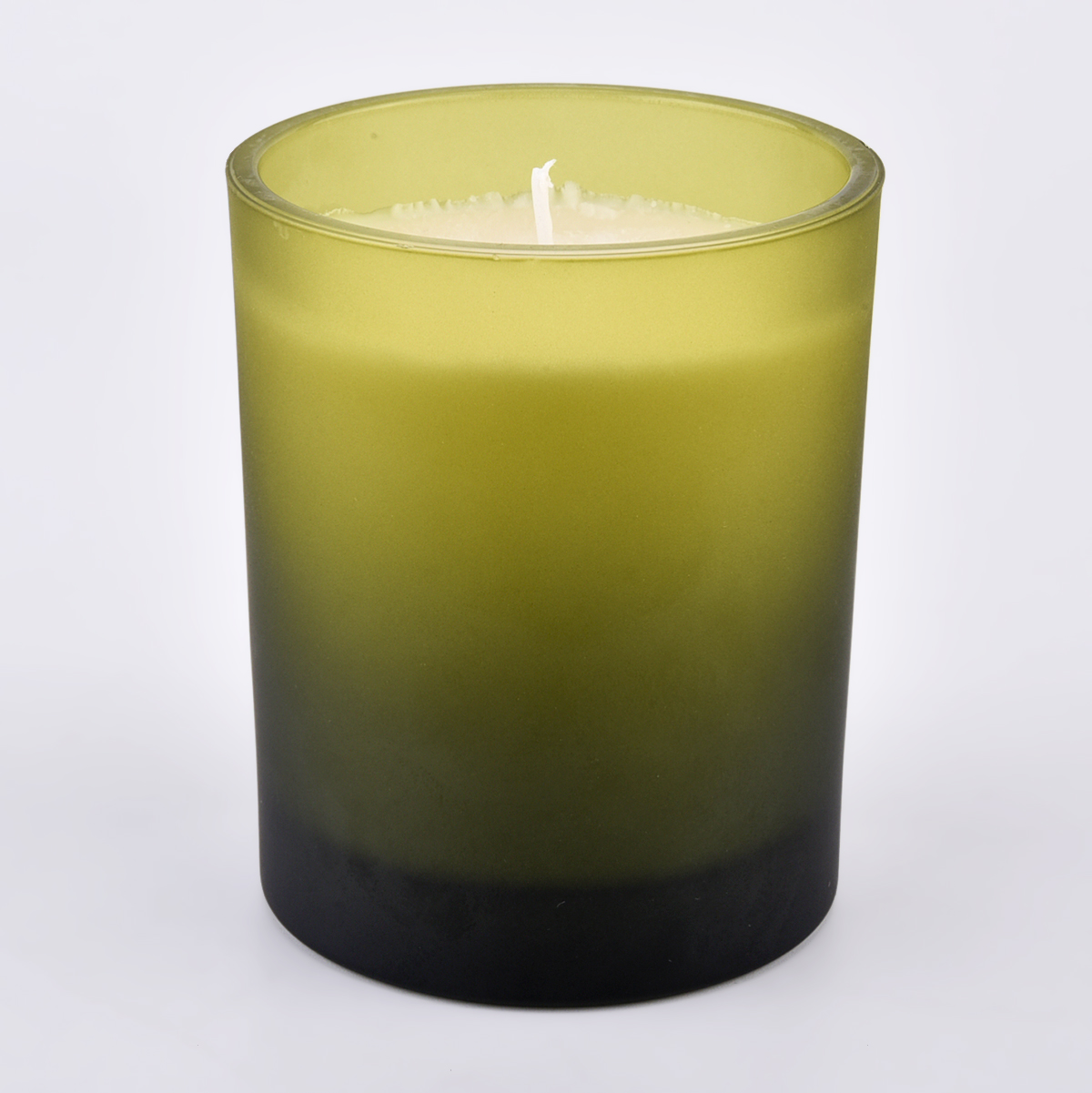 Classic Cylinder Frosted Glass Candle Fartels Engroshandel