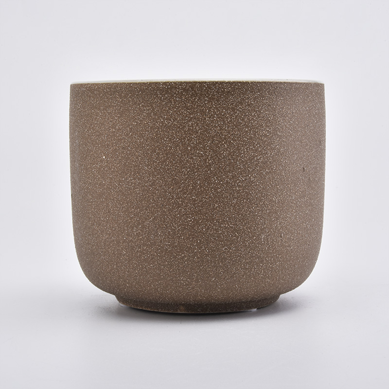 OEM Rough Sanding Ceramic Candle Vessels Wholesale - COPY - 3v8cmq