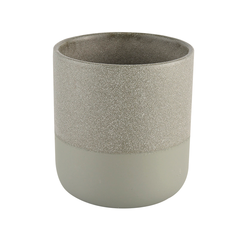 new mix color soft touch ceramic candle holder