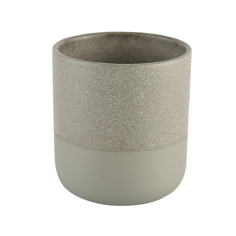 Ny blanding Farve Soft Touch Keramisk Candle Holder