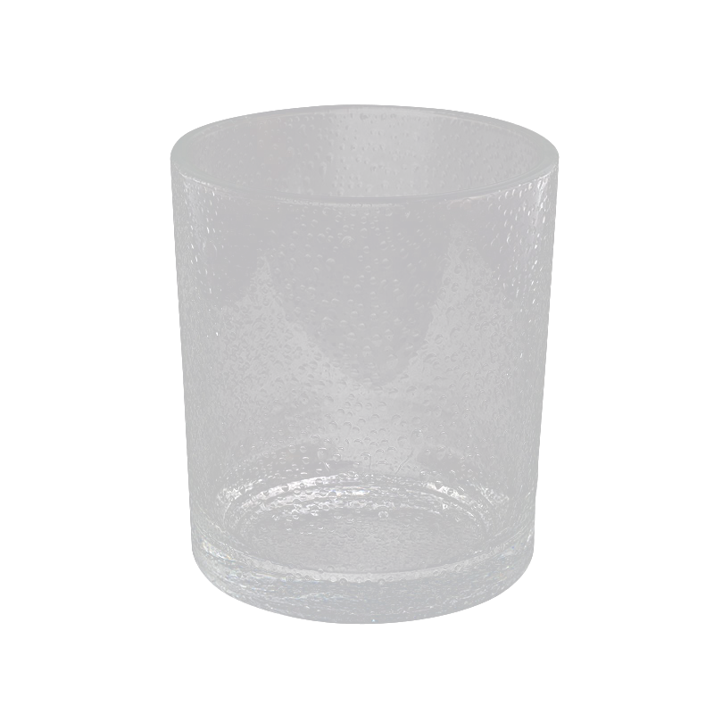 400ml glass krukker for stearinlys Clear Custom Tomt Cylinder for Home Decor Wholesale