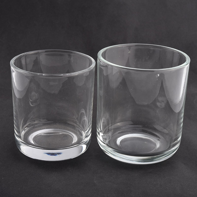 Tarjetas de vidrio transparente para la fabricación de velas 490ml Cilindro para la decoración del hogar al por mayor