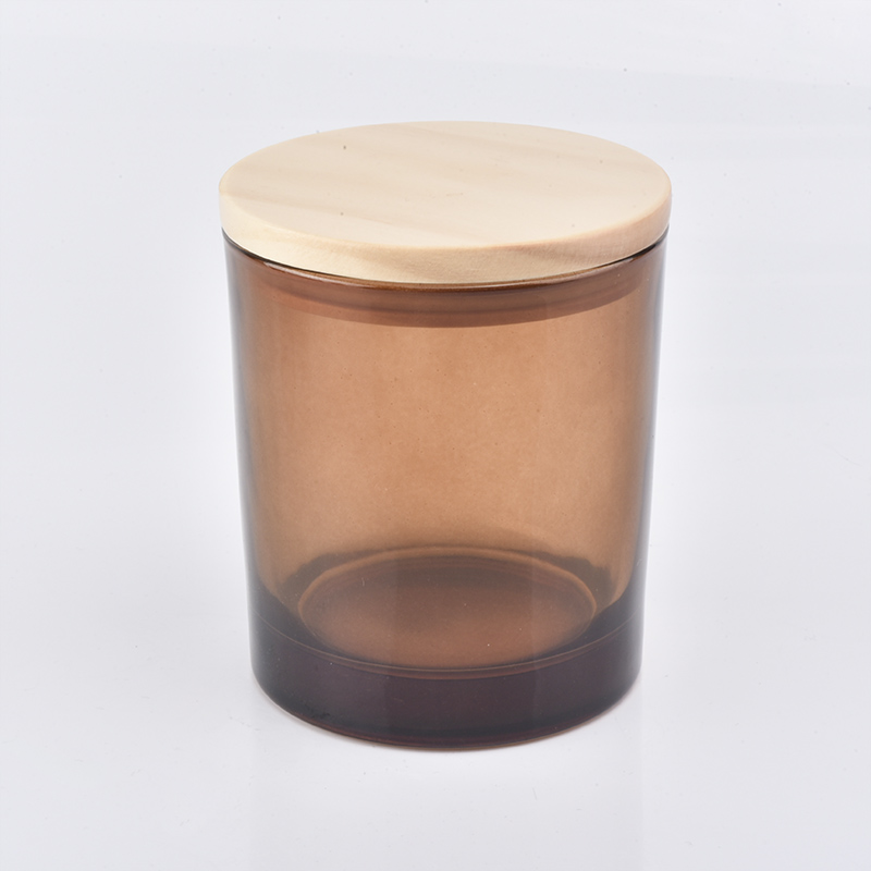 Wholesale Amber Glass Candle Pot dengan Lids Kayu untuk Rumah Decor-X-Top Slide: 79 Mmbutom Slaid: 75mm Tinggi: 90 mm Berat: 265 Gcapacity: 280mlmoq: 3000pcs-X-Butom Slide: 75mm Kapasiti: 280mltop Slide: 79 mm Ketinggian: 90 mm Berat: 265 GMOQ: 3000p
