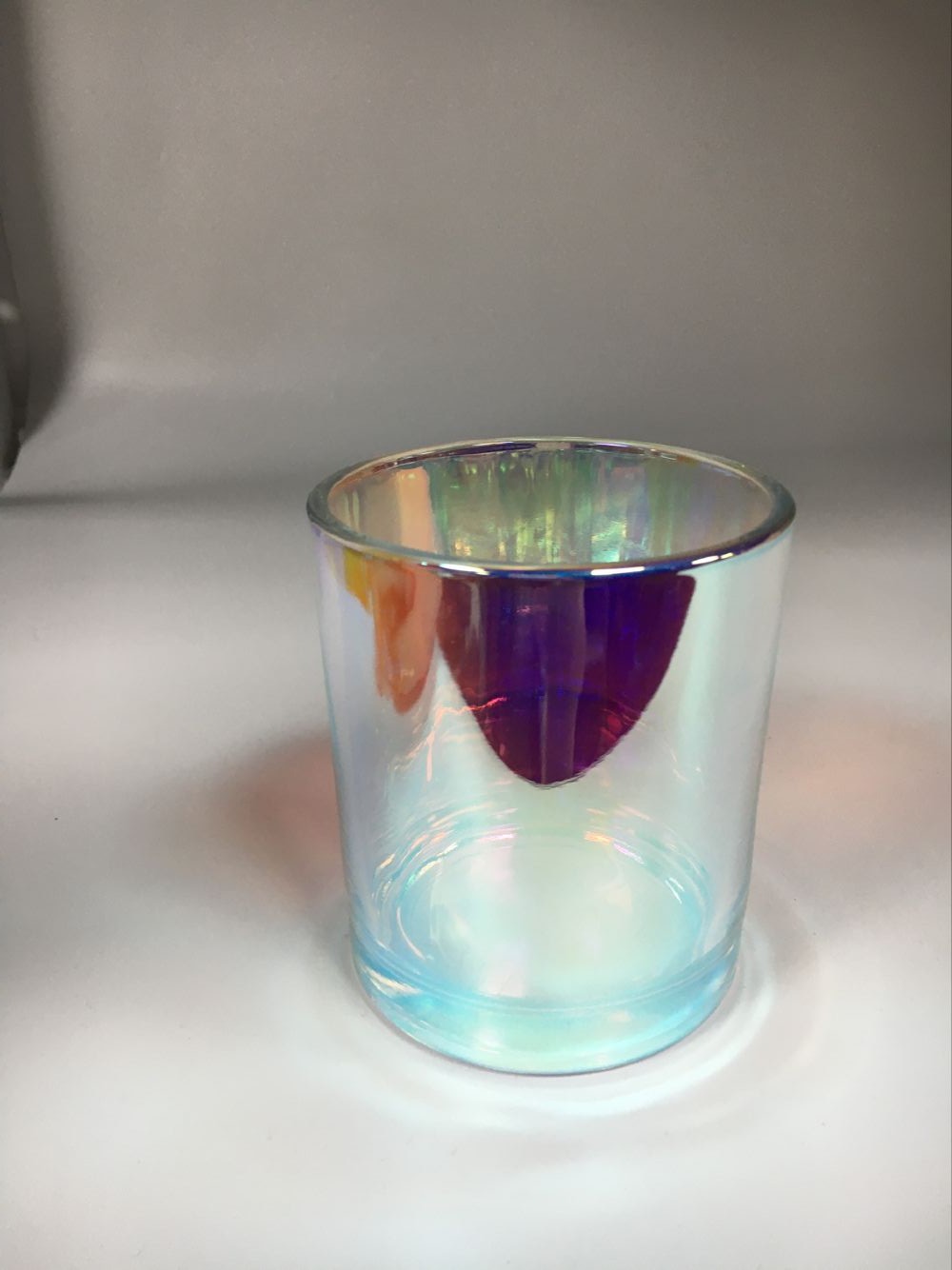8 oz 10oz 12oz Iridescent Glass Candle Jars Candle Containere