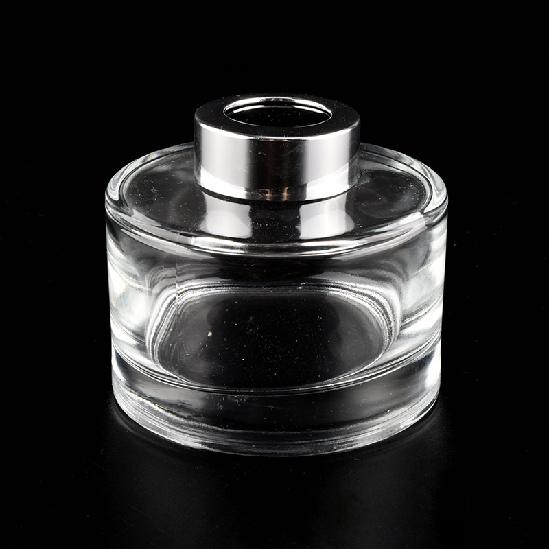 Botella de lujo de difusor de cristal transparente