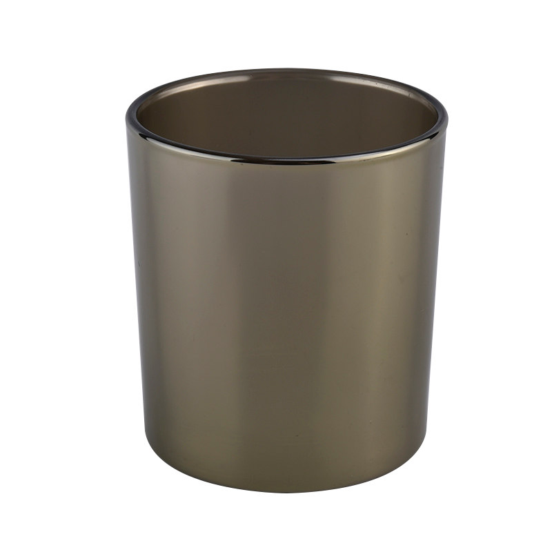 Hot Sale 8oz 10oz Dark Color Cylinder Glass Candle Fartøy i bulk