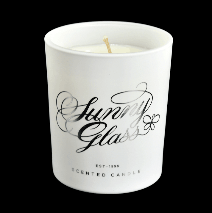 Popular Cylinder White Glass Candle Jar Custom Logo