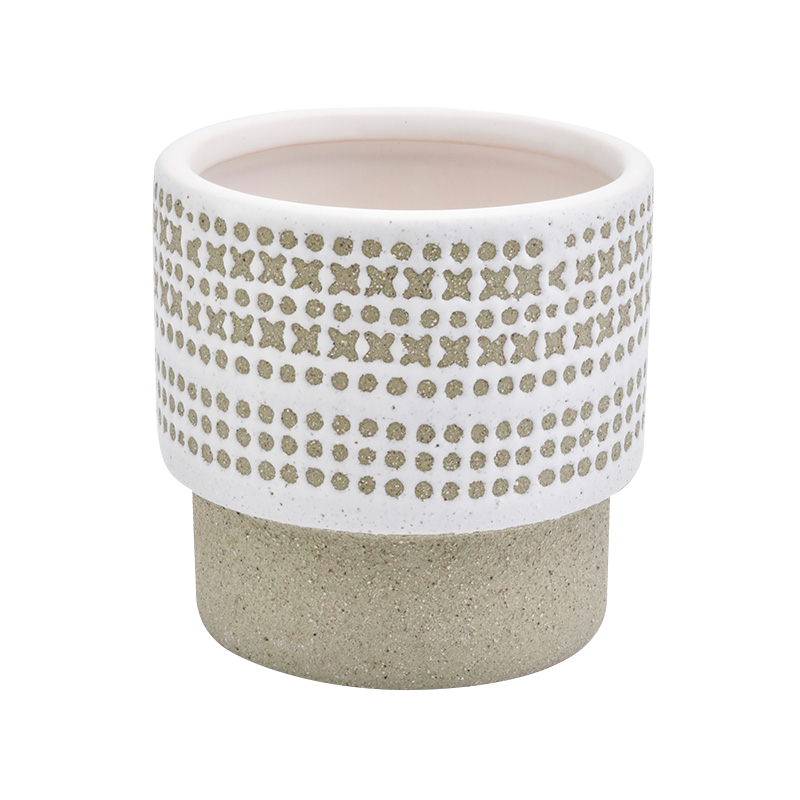 Guci keramik kustom unik untuk lilin untuk dekorasi rumah